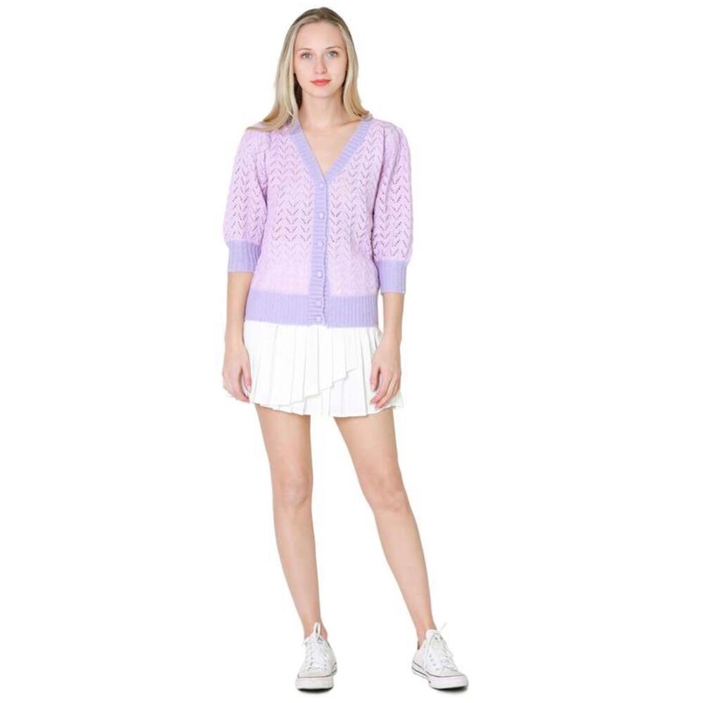 FRNCH Paris Lally Sweater Lilac Cardigan M